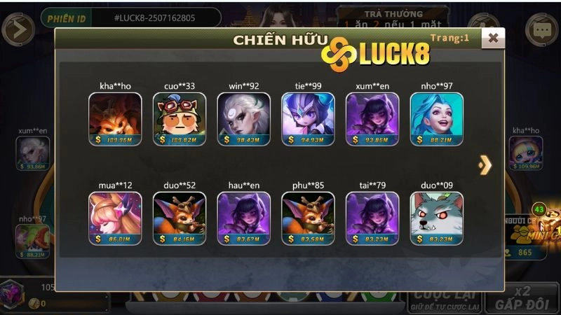 Điểm nổi bật của bầu cua live LUCK8