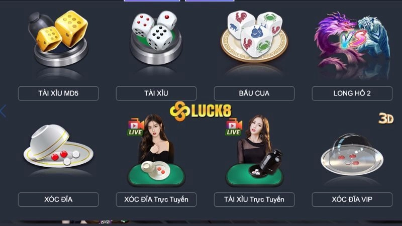 List game đổi thưởng của LUCK8