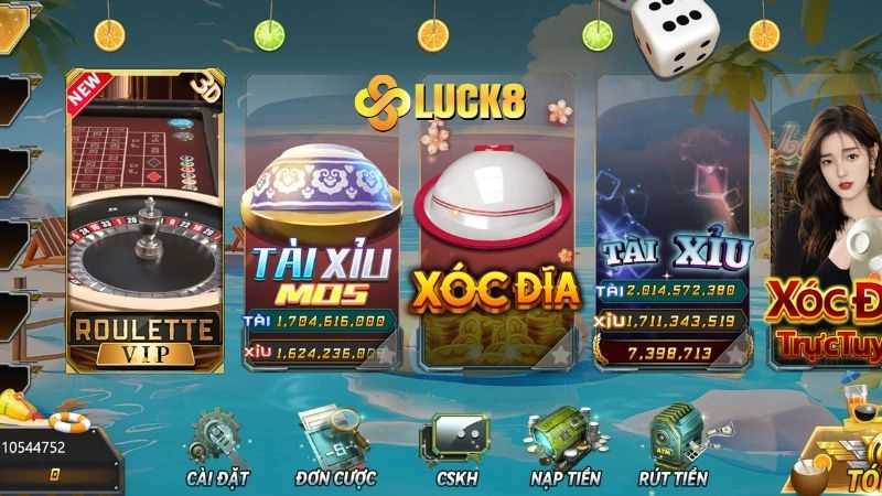 Ưu điểm của sảnh game tài xỉu MD5 LUCK8