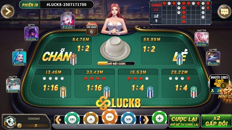 Ưu điểm khi chơi xóc đĩa live ở sảnh casino LUCK8